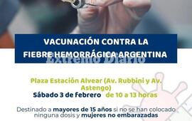 Imagen de Alvear: Campa&ntilde;a de vacunaci&oacute;n contra la Fiebre Hemorr&aacute;gica Argentina.