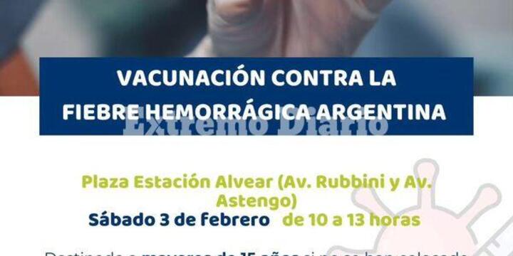 Imagen de Alvear: Campaña de vacunación contra la Fiebre Hemorrágica Argentina.