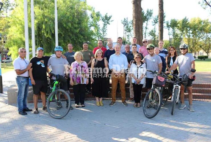 Imagen de La agrupación Sanmartiniano en Bici pasó por Arroyo Seco