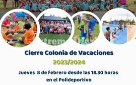 Imagen de Cierre de la colonia de vacaciones en el Polideportivo de Alvear