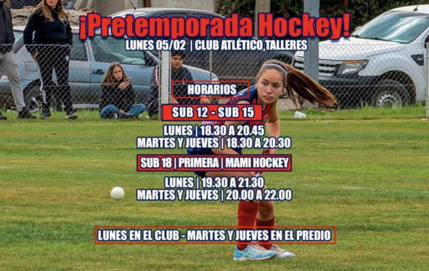 Imagen de Talleres inicia la Pre Temporada de Hockey.