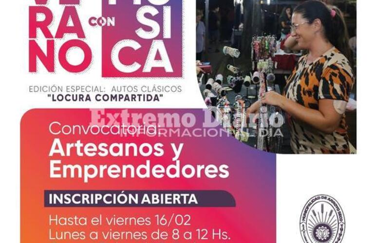 Imagen de Verano con m&uacute;sica: Convocatoria a artesanos y emprendedores