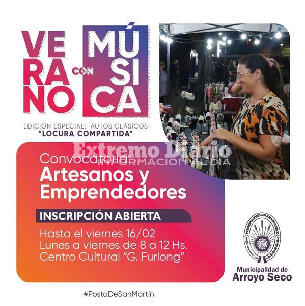 Imagen de Verano con m&uacute;sica: Convocatoria a artesanos y emprendedores