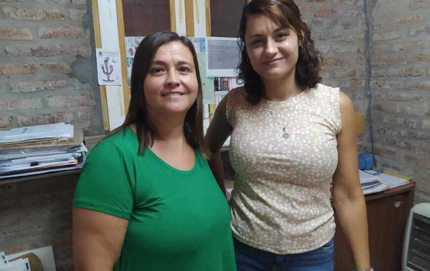 Natalia Spadoni (Directora de Desarrollo Social) y la Dra. Ana Lucia Franze.