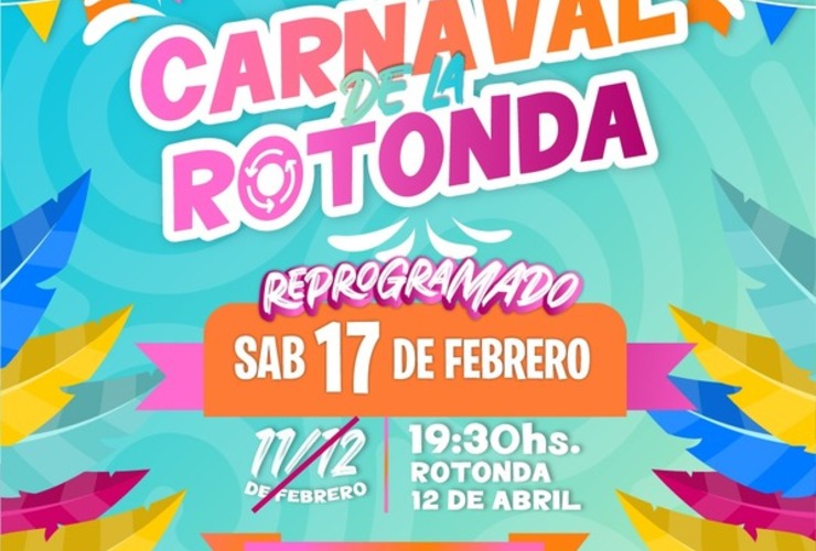 Imagen de Reprograman el Carnaval en la Rotonda