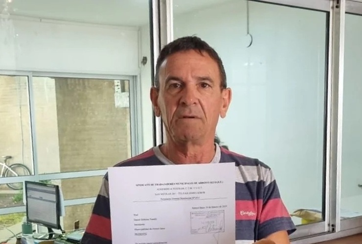 Sergio Gaudio ingresó la nota por mesa de entrada del palacio.