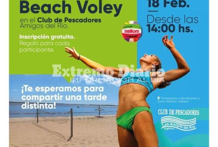 Imagen de Jornada recreativa de beach voley en Fighiera