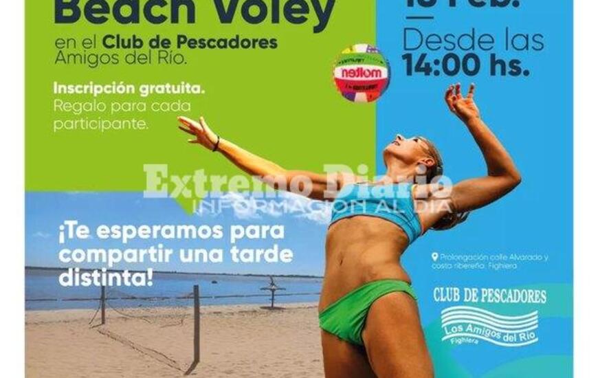 Imagen de Jornada recreativa de beach voley en Fighiera