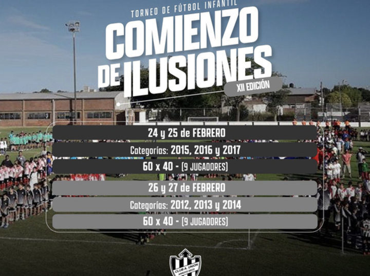 Imagen de Nueva edición del Torneo 'Comienzo de Ilusiones' en Unión.