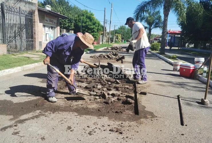 Imagen de Plan de bacheo en el casco histórico de Alvear