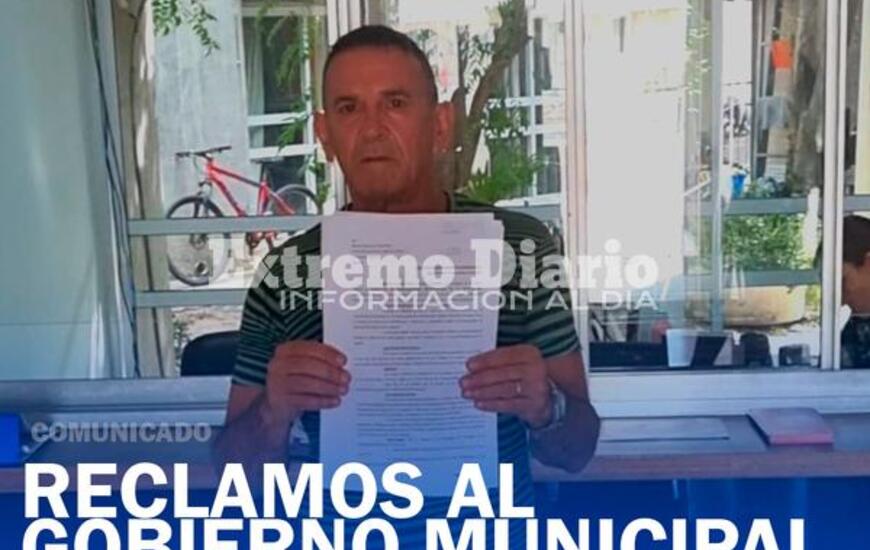 Imagen de Sergio Gaudio present&oacute; reclamos a la Municipalidad