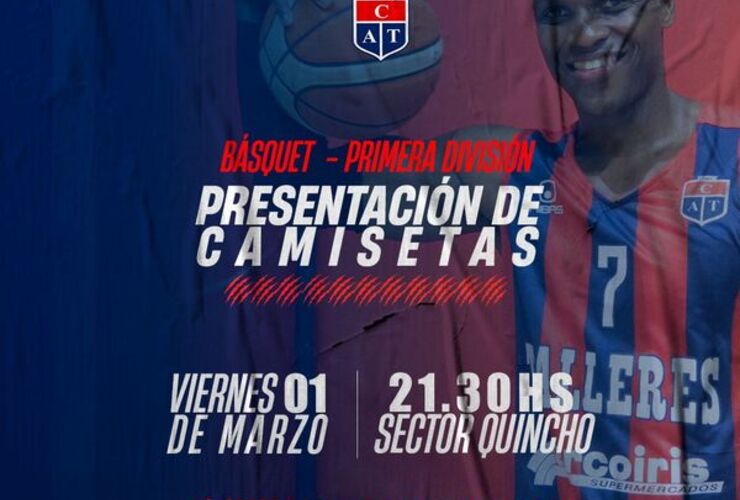 Imagen de El básquet del C.A.T. presentará su nueva camiseta 2024.