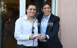 Alejandro Cresta, tesorero, junto a Stangoni