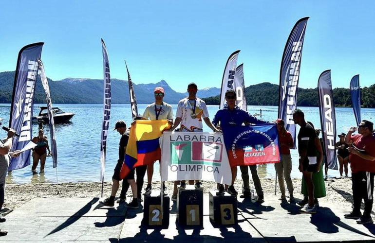 Imagen de Gonzalo Guidi, de Labarra Olímpica, obtuvo grandes resultados en Villa La Angostura.