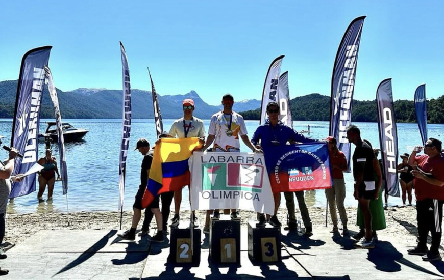 Imagen de Gonzalo Guidi, de Labarra Ol&iacute;mpica, obtuvo grandes resultados en Villa La Angostura.