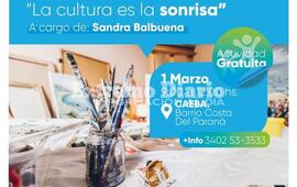 Imagen de Fighiera: Taller de Arte en el barrio Costa del R&iacute;o Paran&aacute;