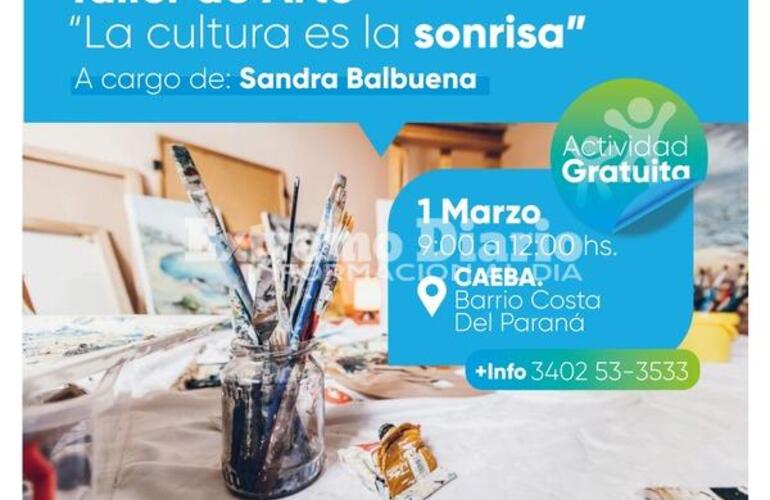 Imagen de Fighiera: Taller de Arte en el barrio Costa del Río Paraná
