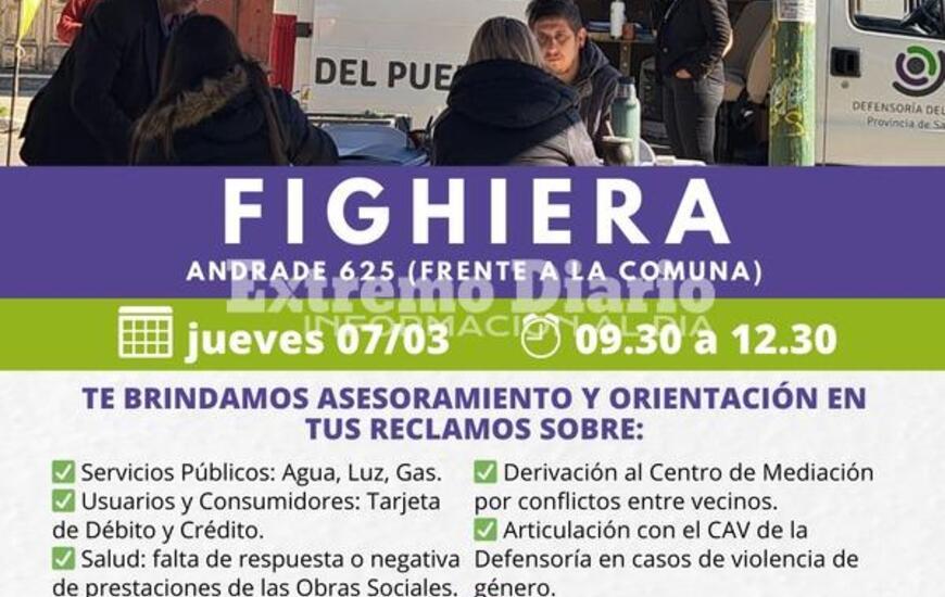 Imagen de Oficina M&oacute;vil de la Defensor&iacute;a del Pueblo llega a Fighiera