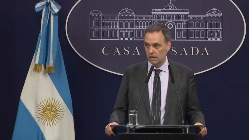 Imagen de Adorni dijo que la web de T&eacute;lam �va a volver a estar en l&iacute;nea� y que en la semana habr&aacute; detalles del cierre