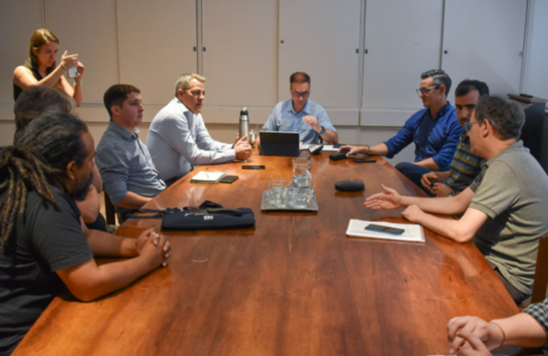 Imagen de Gherardi se reunió con autoridades provinciales para tratar su cartera de gestión