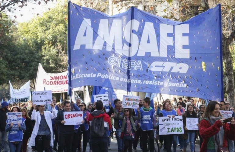 Imagen de Los docentes de Amsafé confirmaron otras 48 horas de huelga y no habrá clases jueves y viernes