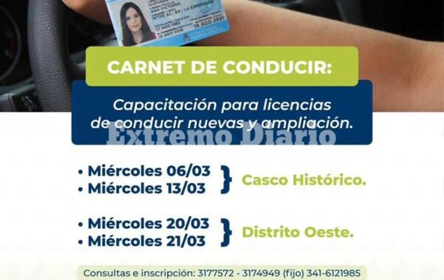 Imagen de Alvear: Capacitaci&oacute;n para licencias de conducir nuevas y ampliaci&oacute;n