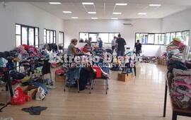 Cantidad de donaciones se fueron recibiendo para las personas afectadas por las inundaciones.