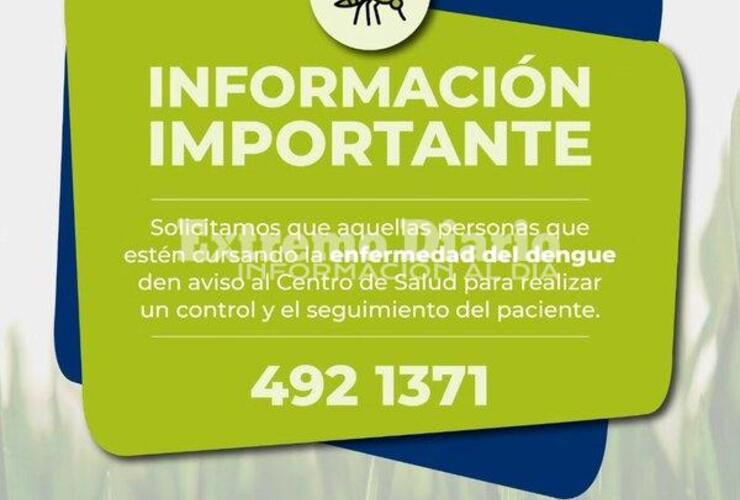 Imagen de Alvear: Información importante en relación a los casos de dengue