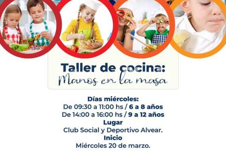 Imagen de Vuelven los talleres lúdicos de cocina para niños en Alvear