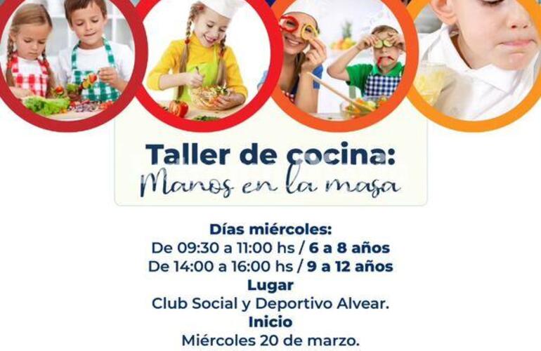 Imagen de Vuelven los talleres l&uacute;dicos de cocina para ni&ntilde;os en Alvear