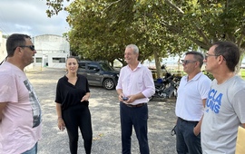 Imagen de Flavia Pad&iacute;n, Secretaria de Deportes de Santa Fe, visit&oacute; la ciudad y se reuni&oacute;n con el intendente Tonelli.