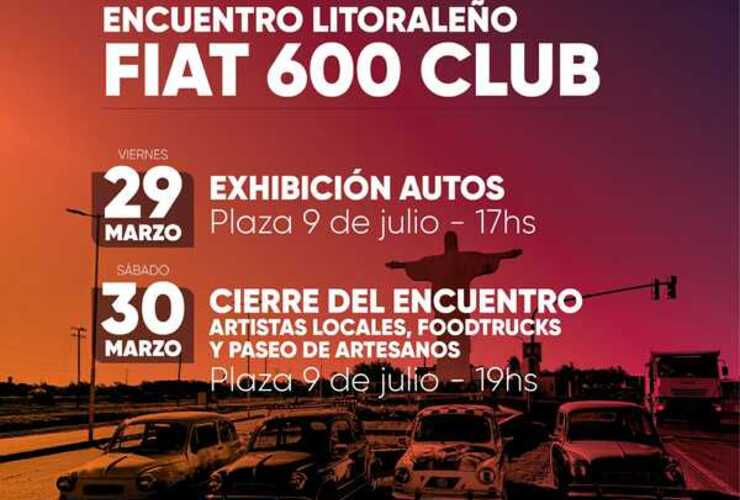 Imagen de #Cultura | Encuentro Litoraleño Fiat 600 Club en la plaza 9 de julio