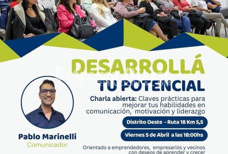 Imagen de Hoy: Charla para emprendedores en el Distrito Oeste de Alvear