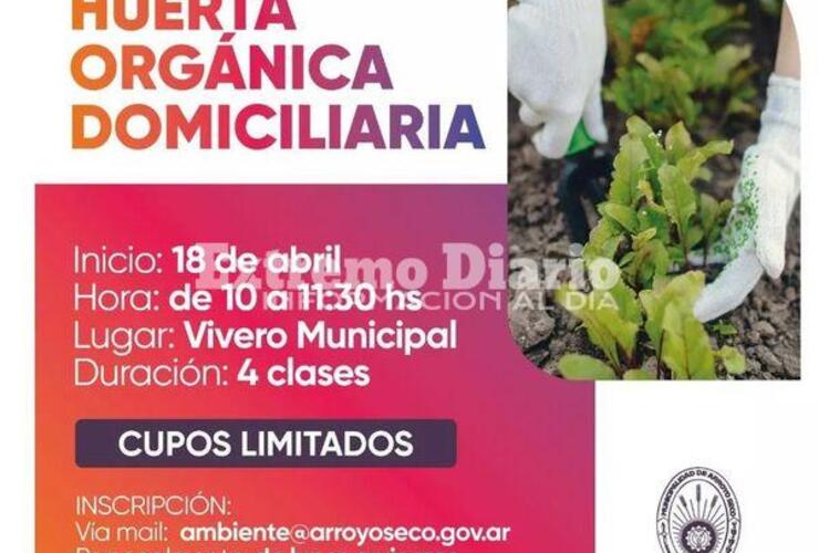 Imagen de Arroyo Seco: Curso de huerta orgánica domiciliaria