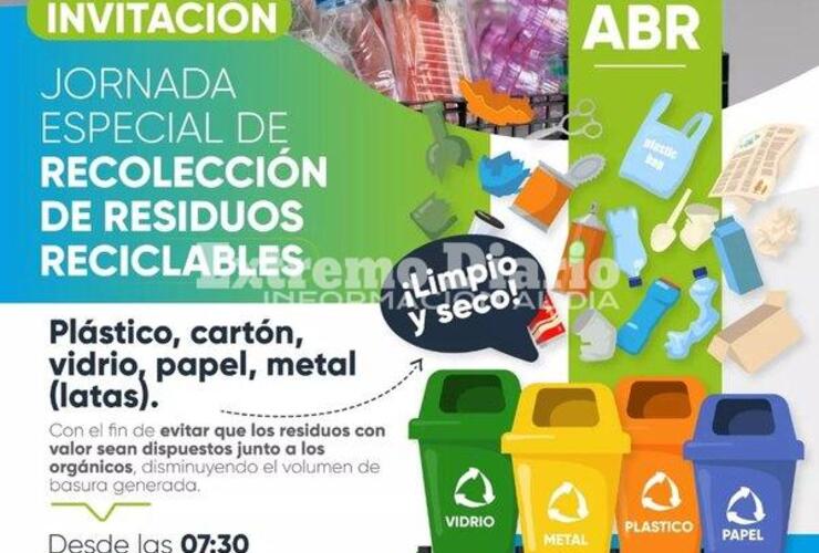 Imagen de Jornada especial de recolección de residuos reciclables en Fighiera