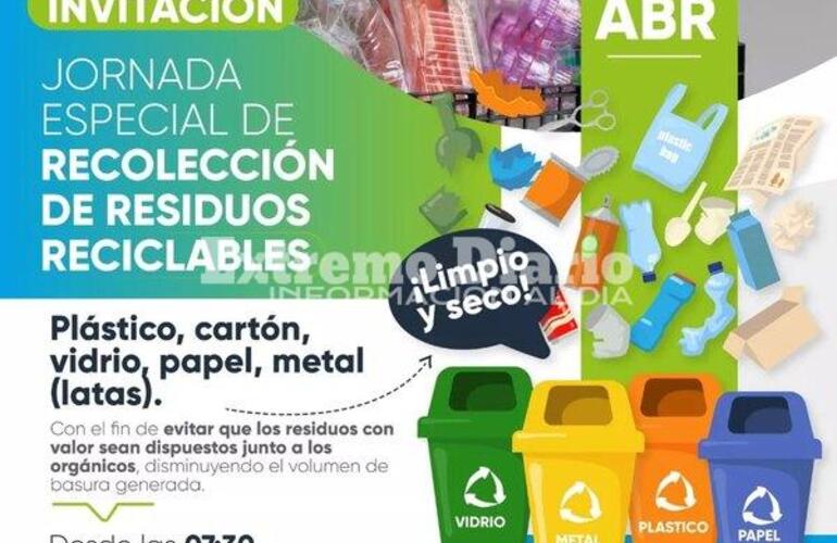 Imagen de Jornada especial de recolecci&oacute;n de residuos reciclables en Fighiera
