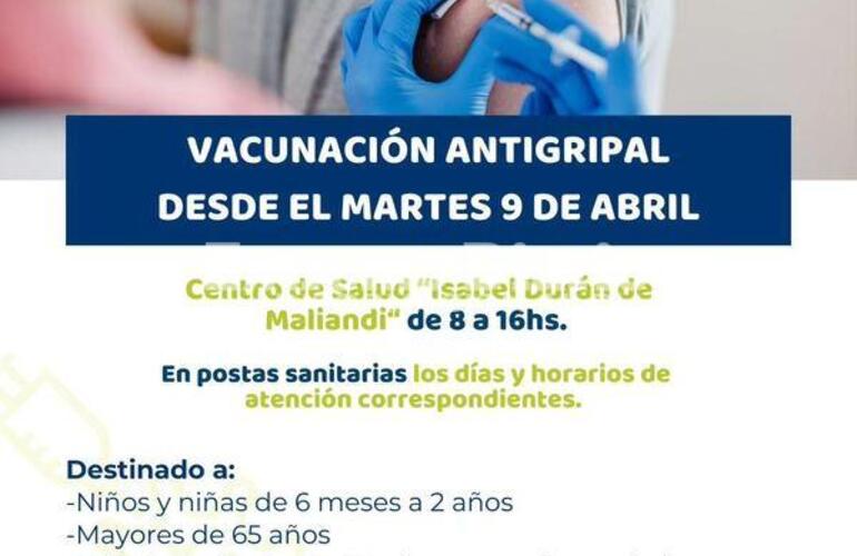 Imagen de Hoy: Comienza la vacunación antigripal en Alvear