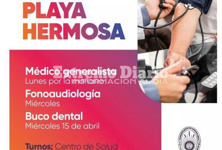 Imagen de Postas de salud en los barrios Playa Hermosa y El Ombú