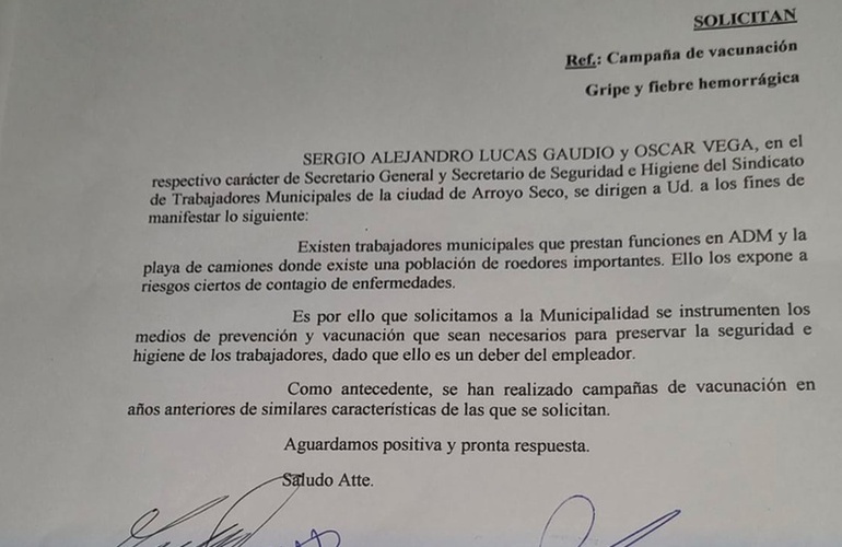 Imagen de El SITRAM solicita vacunaci&oacute;n urgente para prevenir enfermedades