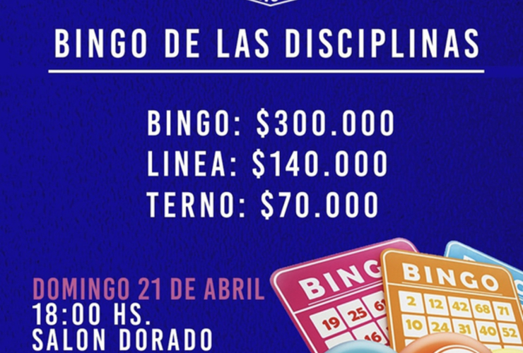 Imagen de Bingo de las Disciplinas en A.S.A.C.