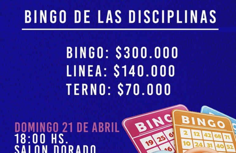 Imagen de Bingo de las Disciplinas en A.S.A.C.