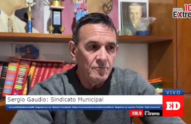 Sergio Gaudio durante sus declaraciones para 106.9