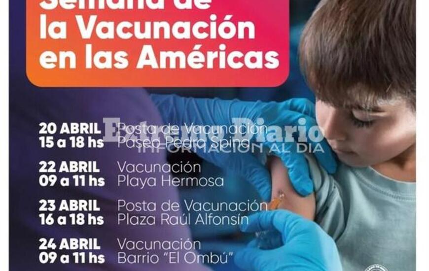 Imagen de Cronograma de postas por la semana de la vacunaci&oacute;n en las Am&eacute;ricas