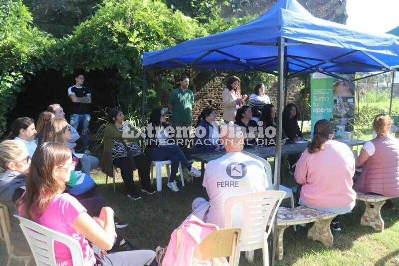 Imagen de Comenz&oacute; el curso de huerta org&aacute;nica domiciliaria en el vivero
