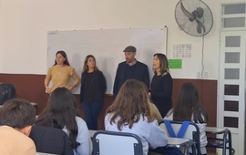 Imagen de Derechos y Leyes para Adolescentes: el equipo interdisciplinario del CIC visit&oacute; la Escuela Secundaria 'Hilario Lagos'.