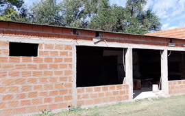 Imagen de Avanza la obra del quincho de tenis de Central Argentino de Fighiera.