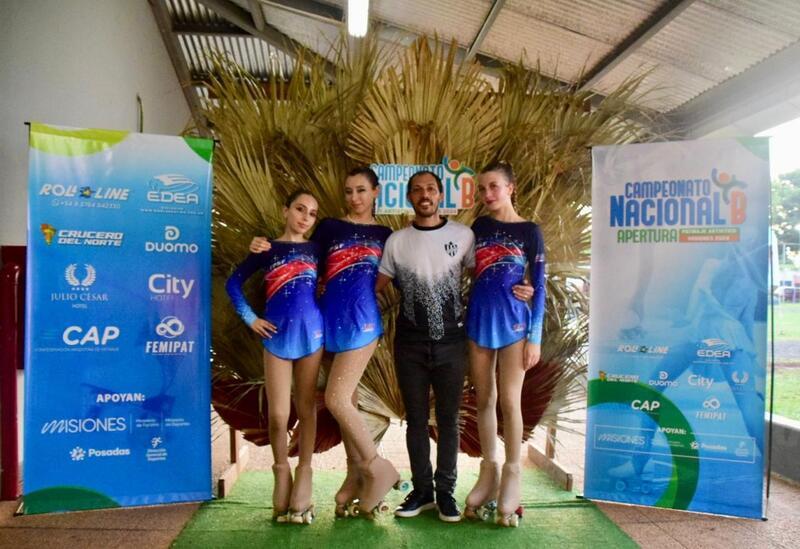 Imagen de Patinadoras de Uni&oacute;n compitieron en Misiones.