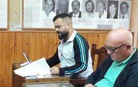 Dami&aacute;n Salinas en la sesi&oacute;n de esta ma&ntilde;ana.
