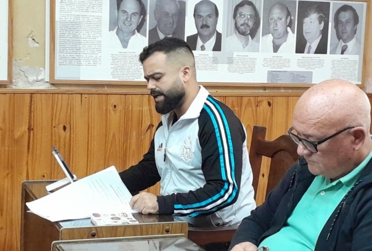 Dami&aacute;n Salinas en la sesi&oacute;n de esta ma&ntilde;ana.