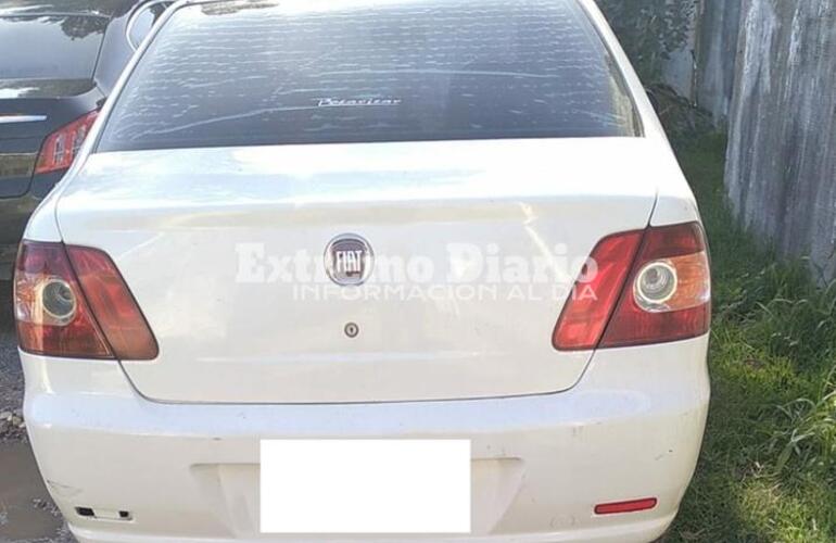 El auto secuestrado en el que se movilizaban los delincuentes. Foto: Archivo